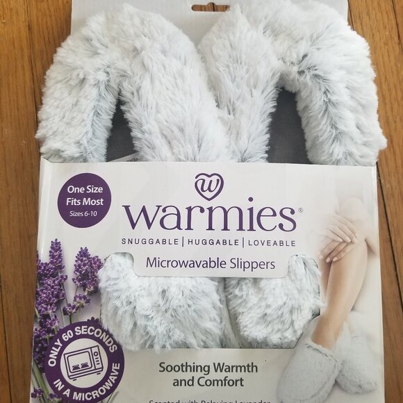 Warmies Microwavable Slippers NWTO - Picture 1 of 5